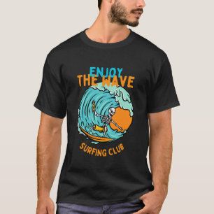 Geniet van de golf zomer paradijs t-shirt