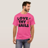 Geniet van de grappige Nail Tech Premium T-shirt (Voorkant volledig)