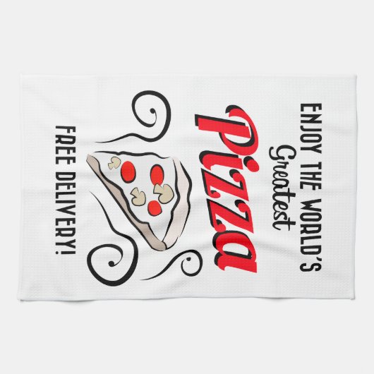 Geniet van de grootste Pizza ter wereld | Vrije le Theedoek (Horizontaal)