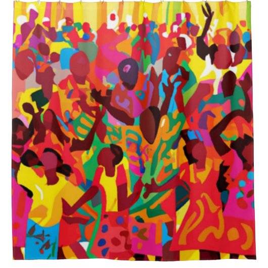 Geniet van de heilige geest douchegordijn (Voorkant)