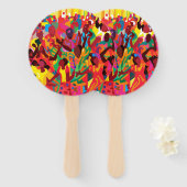 Geniet van de heilige geest handwaaier (Voorkant en achterkant)