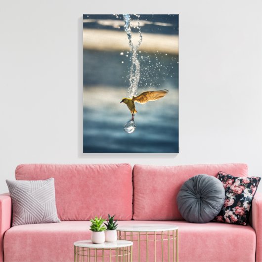 Geniet van de herinneringen | Huwelijksfoto & canv Canvas Afdruk (Insitu (Woonkamer))