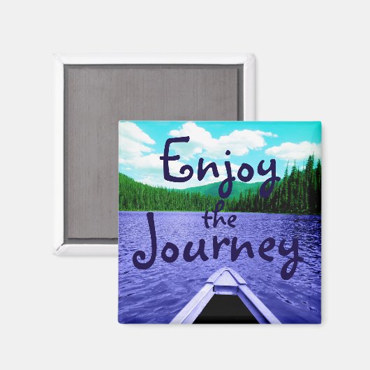 Geniet van de Journey Canoe aan het meer Magneet (Voorkant / Achterkant)