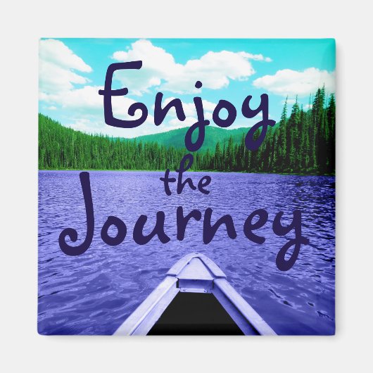 Geniet van de Journey Canoe aan het meer Magneet (Voorkant)