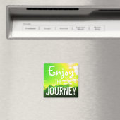 Geniet van de Journey Mountains met Yellow Sky Magneet (Insitu (Vaatwasser))