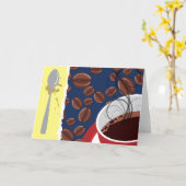 Geniet van de Kaart van de Koffie (Gele Bloem)