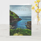 Geniet van de Kaart van Groeten (Gele Bloem)