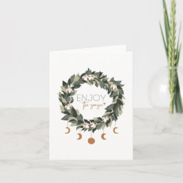 Geniet van de kerstfeestdag-Kaart voor het seizoen Kaart