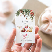 Geniet van de Kerstgeest  Cadeaulabel