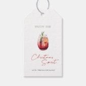 Geniet van de kerstritten Hartelijk dank Cadeaulabel (Voorkant)