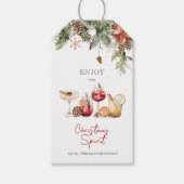 Geniet van de kerstsfeer cadeaulabel (Voorkant)