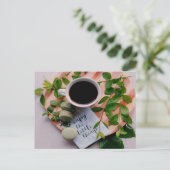 Geniet van de kleine Dekking Koekjes Vrede Briefkaart (Staand voorkant)