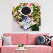 Geniet van de kleine Dekking Koekjes Vrede Canvas Afdruk (Insitu (Woonkamer))