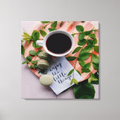 Geniet van de kleine Dekking Koekjes Vrede Canvas Afdruk (Voorkant)