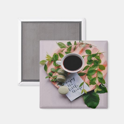 Geniet van de kleine Dekking Koekjes Vrede Magneet (Voorkant / Achterkant)