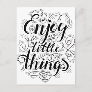 Geniet van de kleine dingen 1 briefkaart