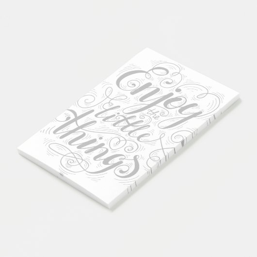 Geniet van de kleine dingen 1 post-it® notes (Schuin)