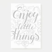 Geniet van de kleine dingen 1 post-it® notes (Voorkant)