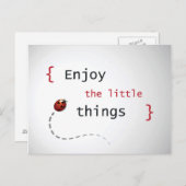 Geniet van de kleine dingen 2 briefkaart (Voorkant / Achterkant)