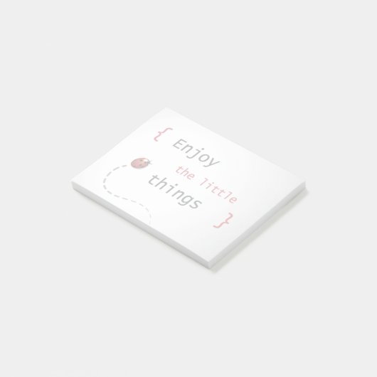 Geniet van de kleine dingen 2 post-it® notes (Schuin)