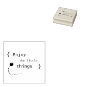 Geniet van de kleine dingen 2 rubberstempel (Gestempeld)