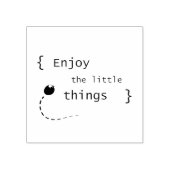 Geniet van de kleine dingen 2 rubberstempel (Afrduk)