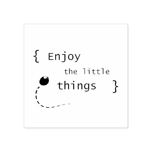 Geniet van de kleine dingen 2 rubberstempel (Afrduk)