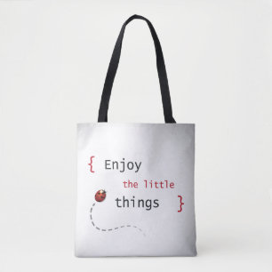 Geniet van de kleine dingen 2 tote bag