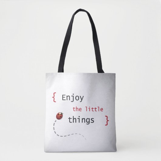 Geniet van de kleine dingen 2 tote bag (Voorkant)