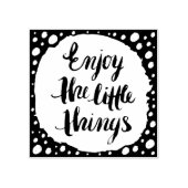 Geniet van de kleine dingen 3 rubberstempel (Afrduk)