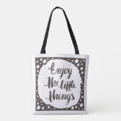 Geniet van de kleine dingen 3 tote bag (Achterkant)