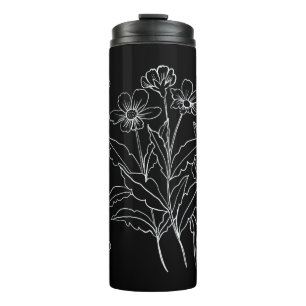 Geniet van de Kleine Dingen bloemen Thermosbeker