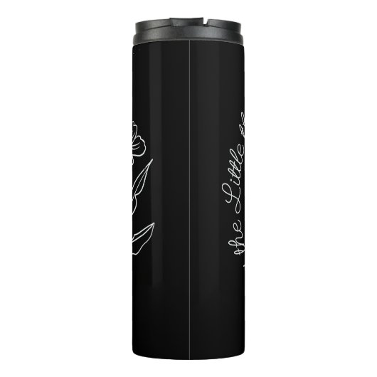 Geniet van de Kleine Dingen bloemen Thermosbeker (Achterkant)