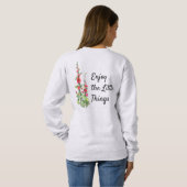 Geniet van de kleine dingen die T-shirt (Achterkant volledig)