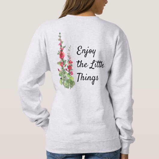 Geniet van de kleine dingen die T-shirt (Achterkant)