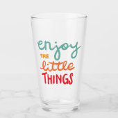 Geniet van de kleine dingen glas (Voorkant)