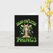 Geniet van de kleine dingen groene lint koele Gira Kaart (Gele Bloem)