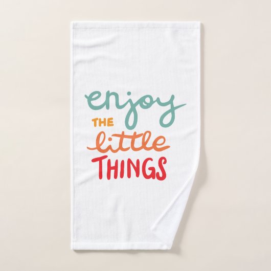 Geniet van de kleine dingen handdoek (Handdoek)