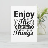 Geniet van de kleine dingen in het leven kaart (Staand voorkant)