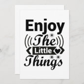 Geniet van de kleine dingen in het leven kaart (Voorkant / Achterkant)