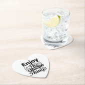 Geniet van de kleine dingen in het leven kartonnen onderzetters (Insitu)