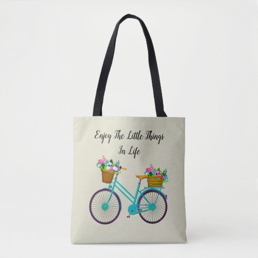 Geniet van de kleine dingen in het leven tote bag (Voorkant)
