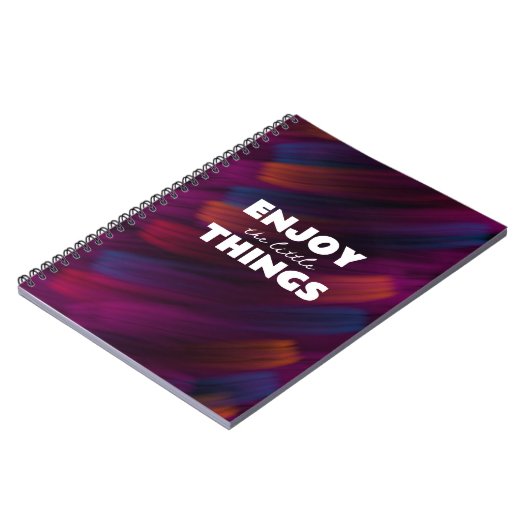 Geniet van de kleine dingen - Inspirerend Notitieb Notitieboek (Linkerzijde)