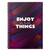 Geniet van de kleine dingen - Inspirerend Notitieb Notitieboek (Voorkant)