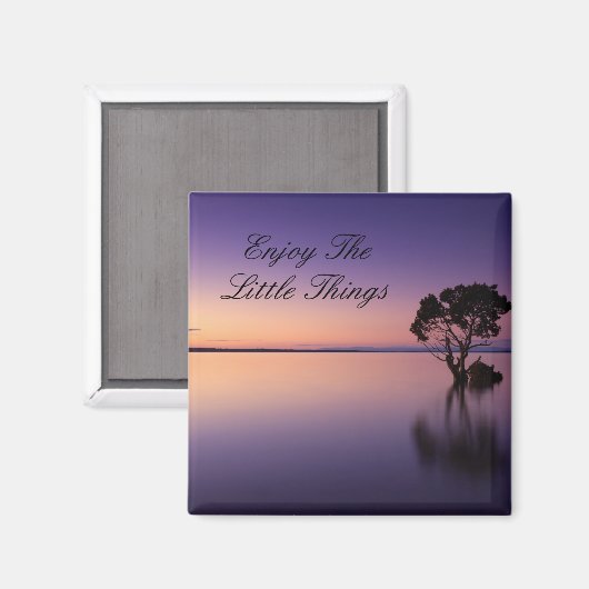 Geniet van de kleine dingen magneet (Voorkant / Achterkant)