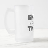 geniet van de kleine dingen matglas bierpul (Links)