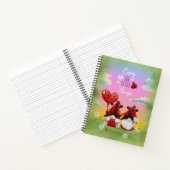 Geniet van de kleine dingen met lieveheersbeestjes notitieboek (Binnen)