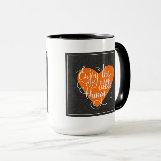 Geniet van de kleine dingen mok (Voorkant rechts)