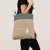 Geniet van de kleine dingen Monogram Tree Green Ta Tote Bag (Dichtbij)