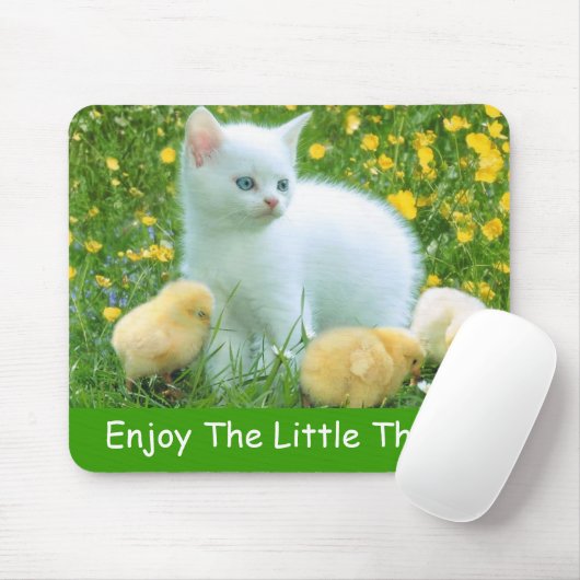 Geniet van de kleine dingen muismat (Met muis)